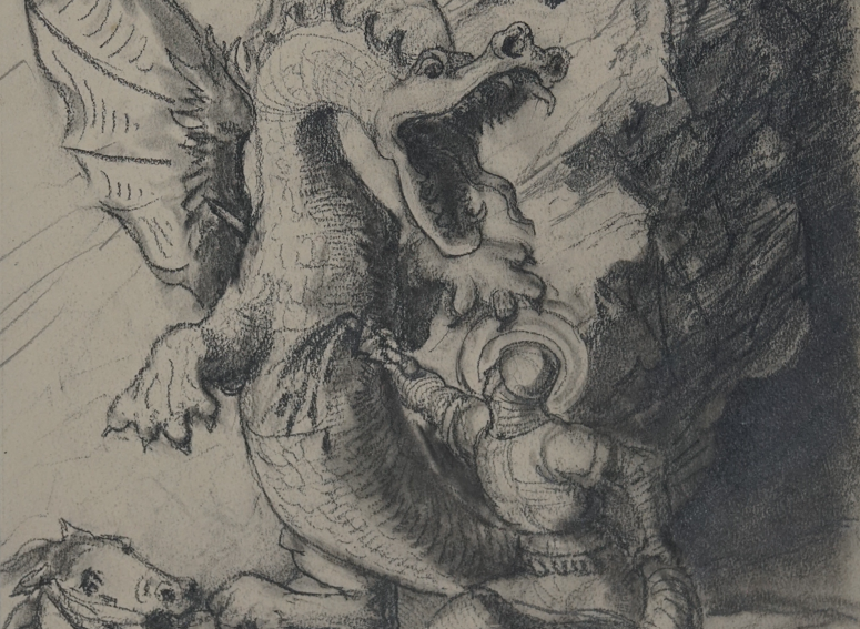 FERIENANGEBOT: Zeichnen wie Herzog Georg II. - Dinos und Drachen